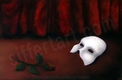 Fantasma da Ópera - pintura oleo sobre tela